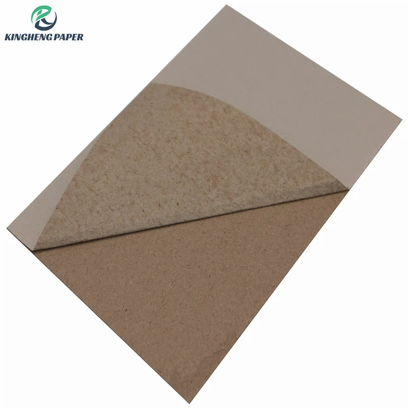 A4 Copy Paper Card Board Paper Sheet Grey Hard Stiff 1mm-3mm Gift Wrapping Paper Wood Pulp Offset Printing Duplex Board Recycled