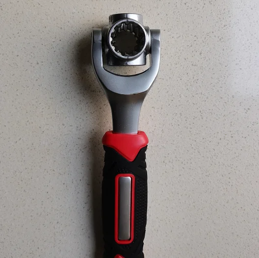 48-in-1 Socket set Wrench with Rubber Handle 360 Degree Rotating Head Any Size Standard Spanner Tool