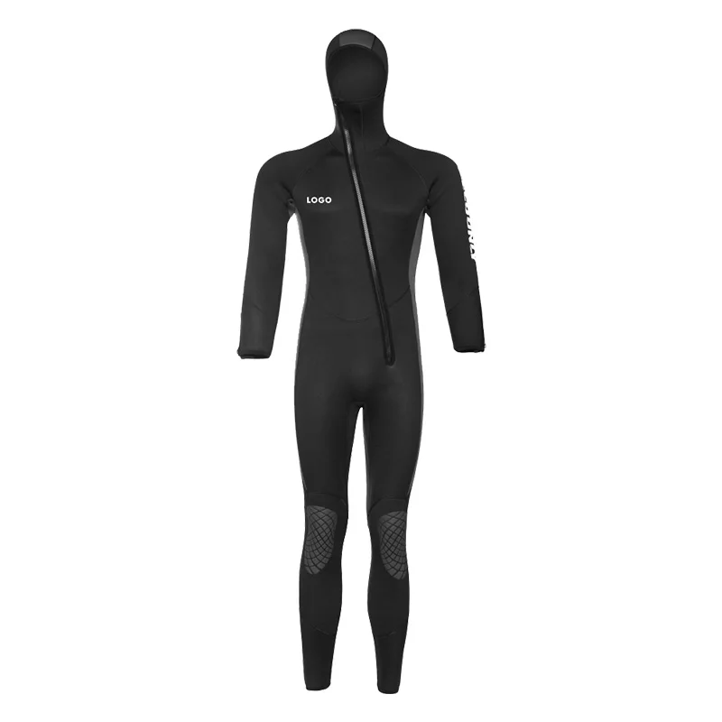 Cheap Personalized 5Mm Cold Water Windproof Chest Zip Sex Diving Swim Surfing Suits Hooded Full Wet Neoprene Wetsuit