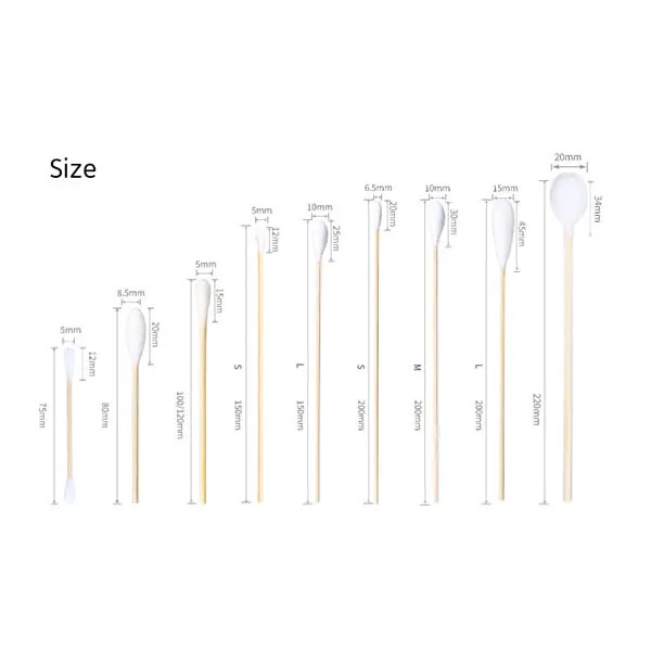 Cotton Bud Eco Friendly Biodegradable Organic Paper Wooden Bamboo Qtips Q-tips Q Tips Cotton Tiges Swab Ear Bud Sticks