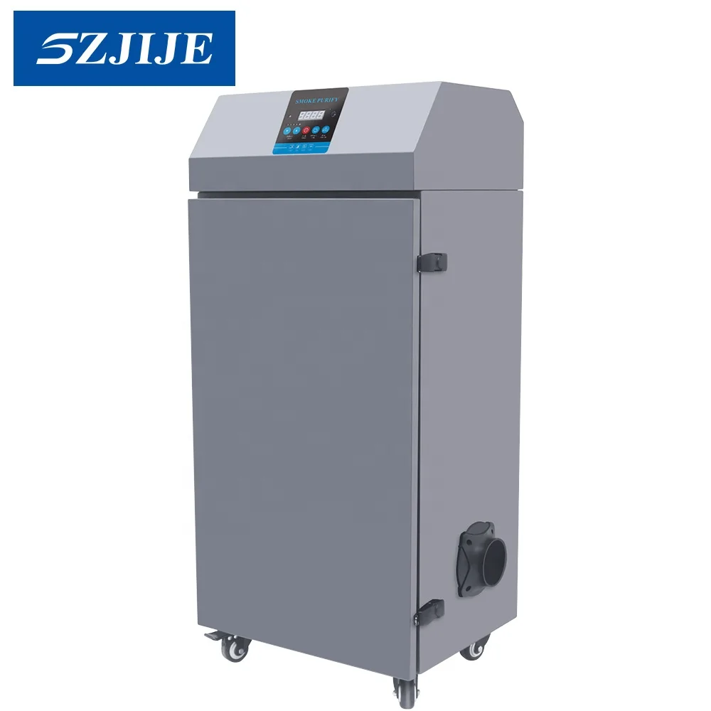 SZJIJE Top Quality 400W Mobile Laser Fiber Cutting Fume Extractor Welding Smoke Absorber