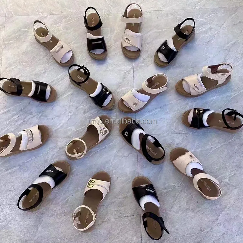 F2410 Wholesale Ladies Fashion Flat Shoes Comfortable PU Leather Dress Shoes Round Toe Slip on Loafers Shoes for Women