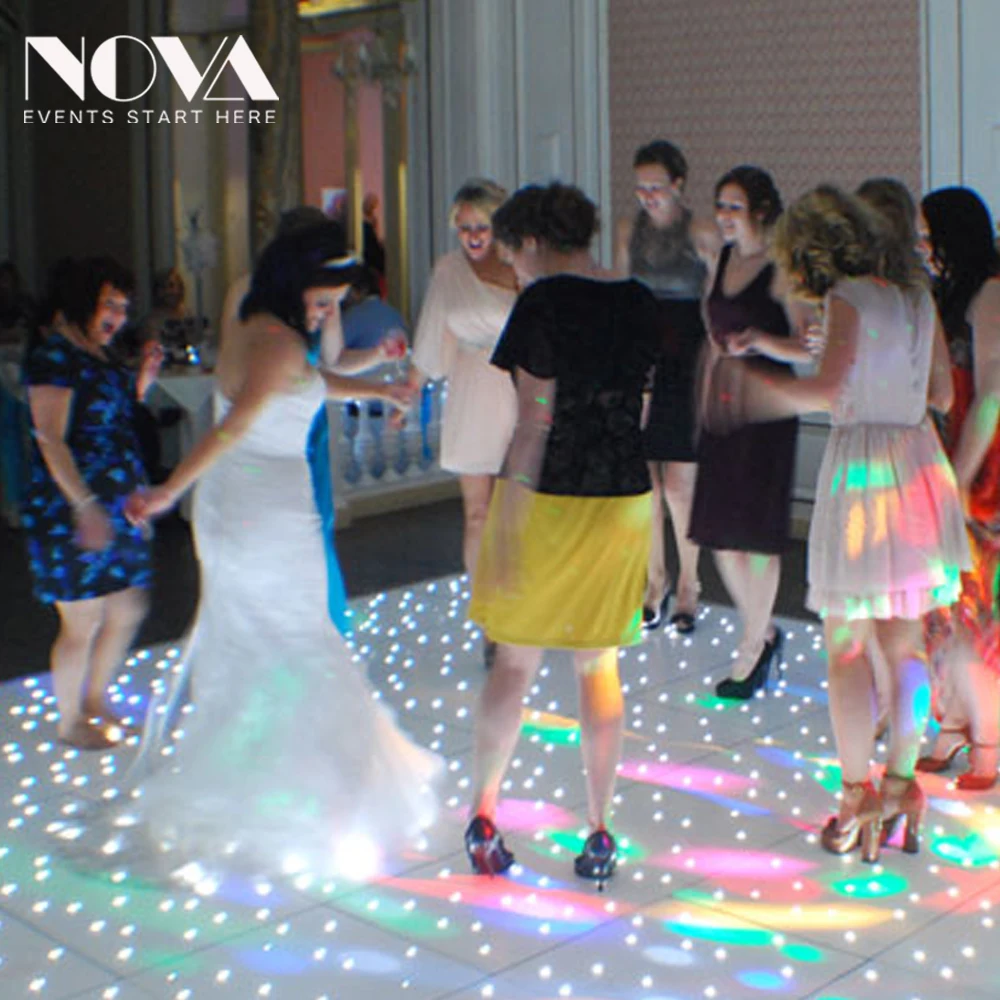NOVA event equipment hire starlit dance floor for Christmas party