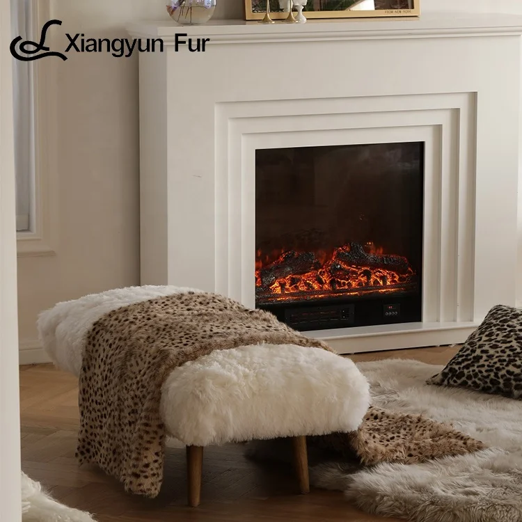Newest Design Decorative Comfortable Luxury Super Soft Fuzzy Fur Throw