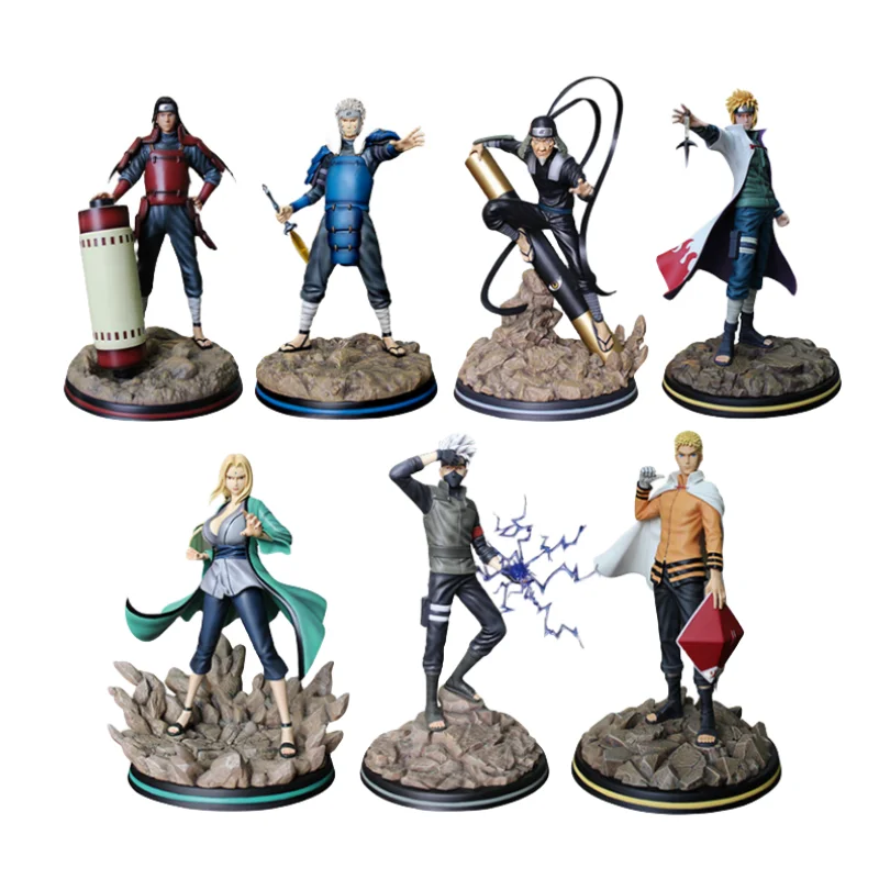 Hot Selling  pvc toy Gifts model CS Anime Narutos Hokage Senju Hashirama Tobirama Action figures