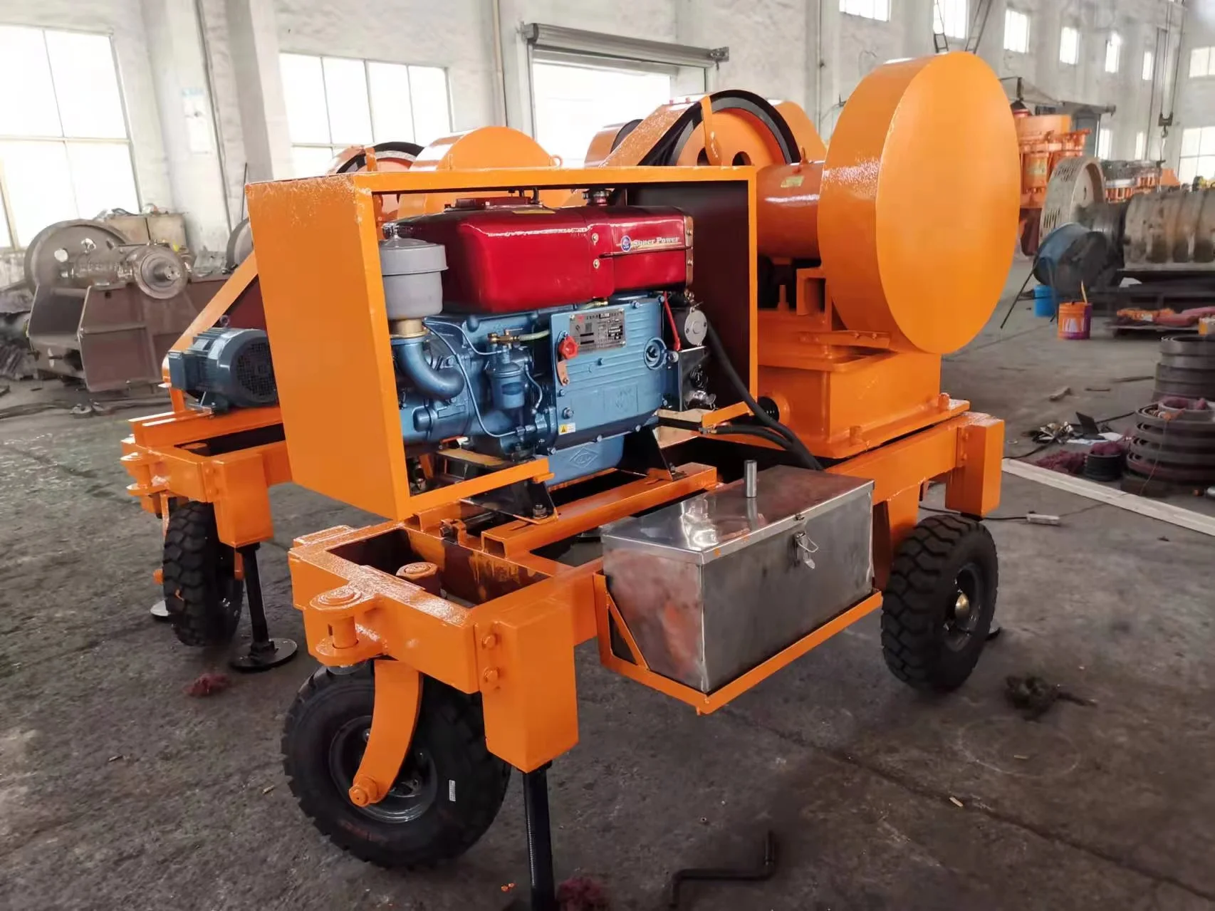 2024 small portable pe400x600 limestone dolomite perlite stone rock small diesel jaw crusher machine