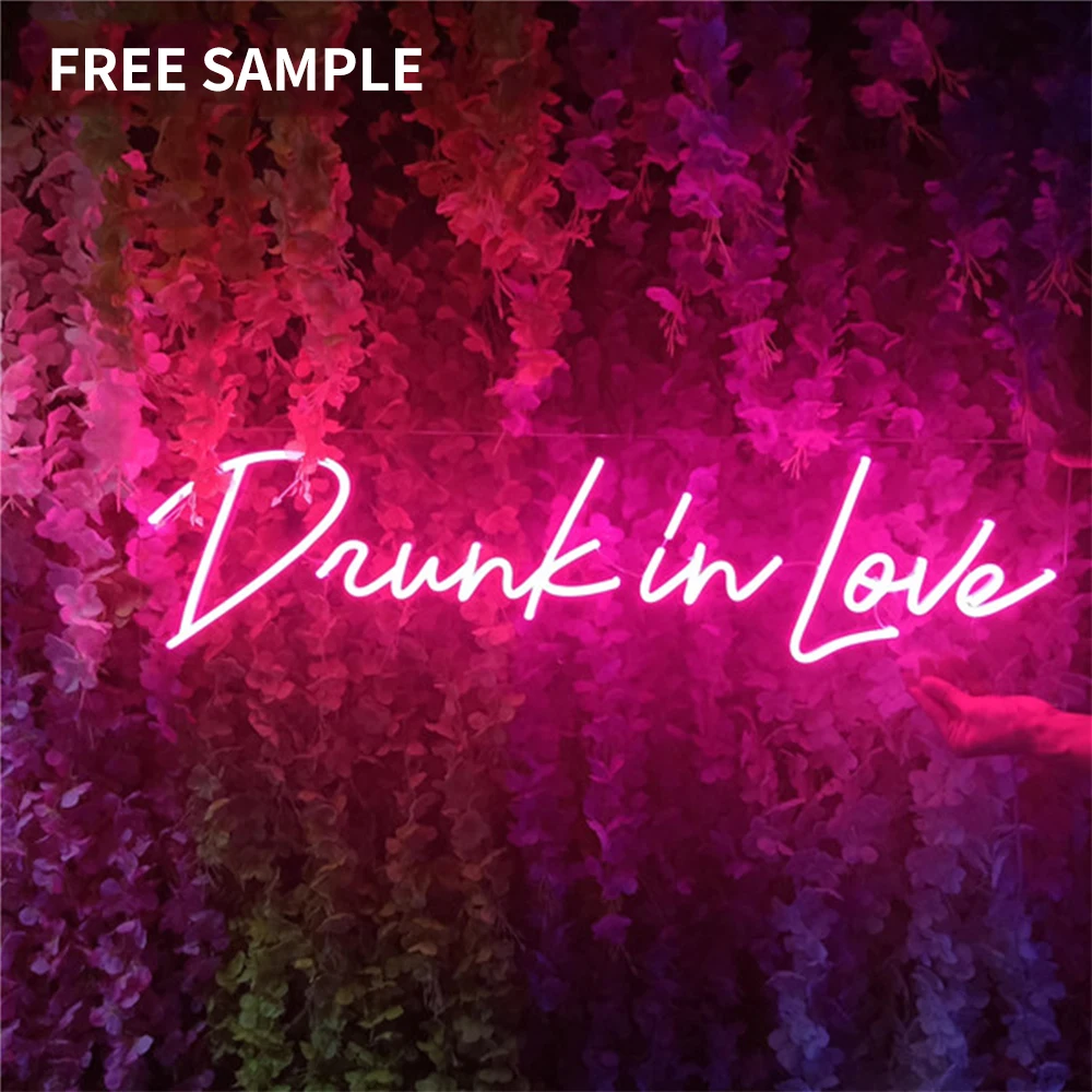 Custom acrylic led neon light up sing Free design wedding and party led neon sign letters