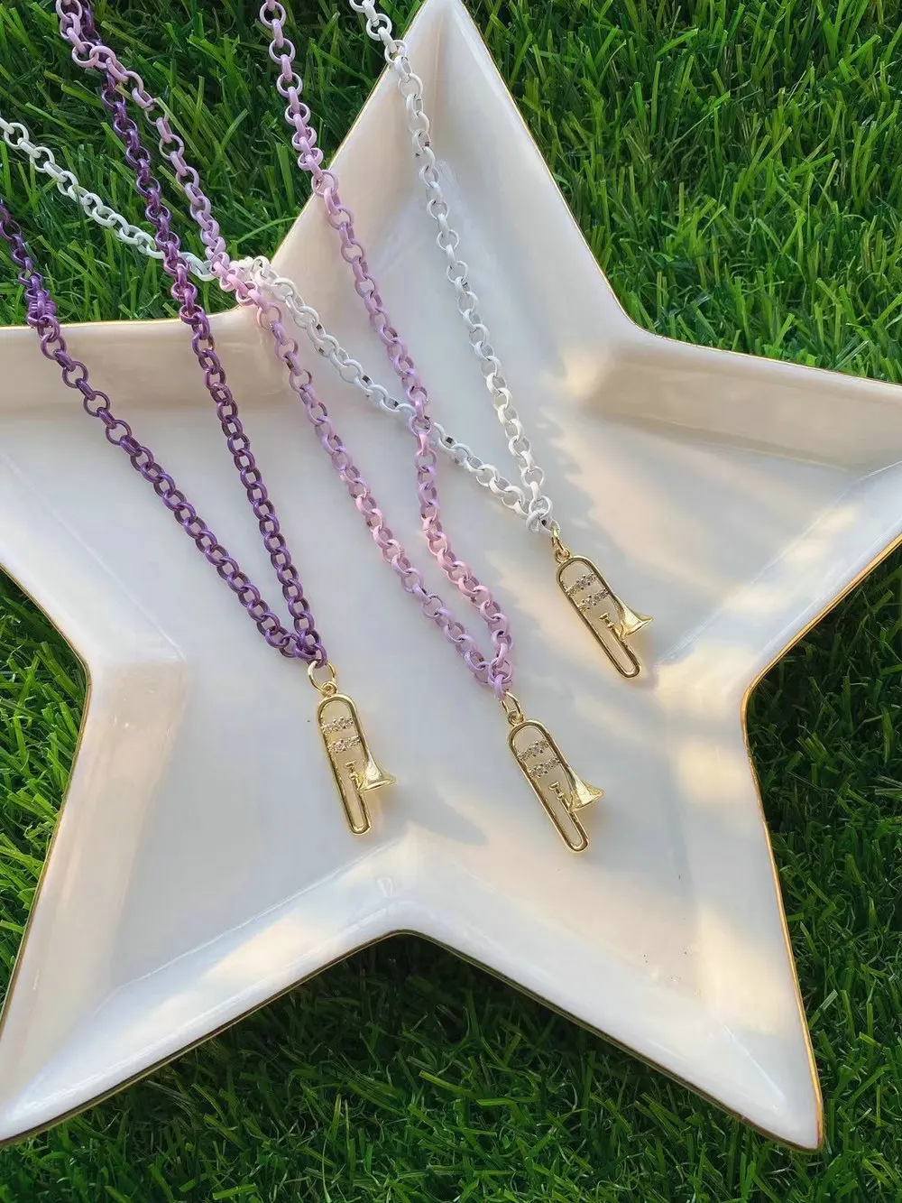 Trendy Retro Music Accessories Musical Instrument Small Pendant Charm