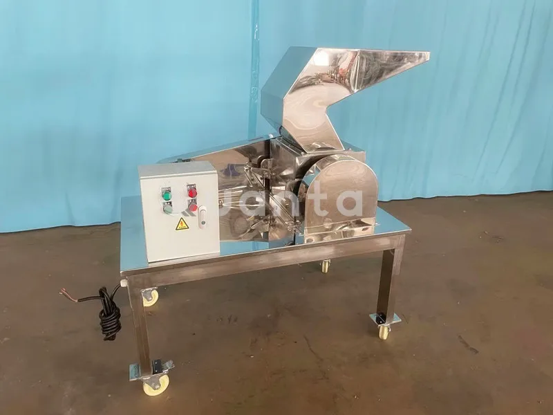 QUANTA coarse crusher chili turmeric ginger cinnamon nutmeg grinder onion chilli flakes making machine