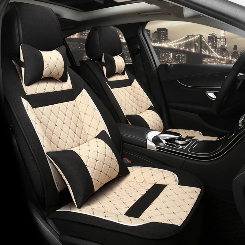 PVC leather pu flame retardant car seat covers cushion for mercedes rav4 honda crv lexus toyota prius