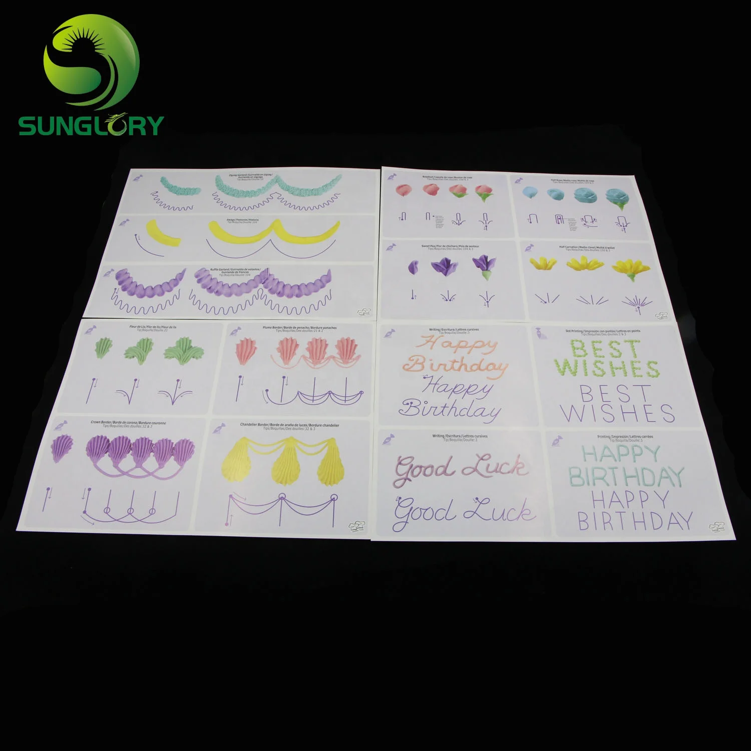 Инструменты для выпечки 12 шт. Кондитерская доска украшения кондитерских изделий 23 страницы кондитерские изделия глазировки бумага начинающих включая 1 прозрачную тарелку