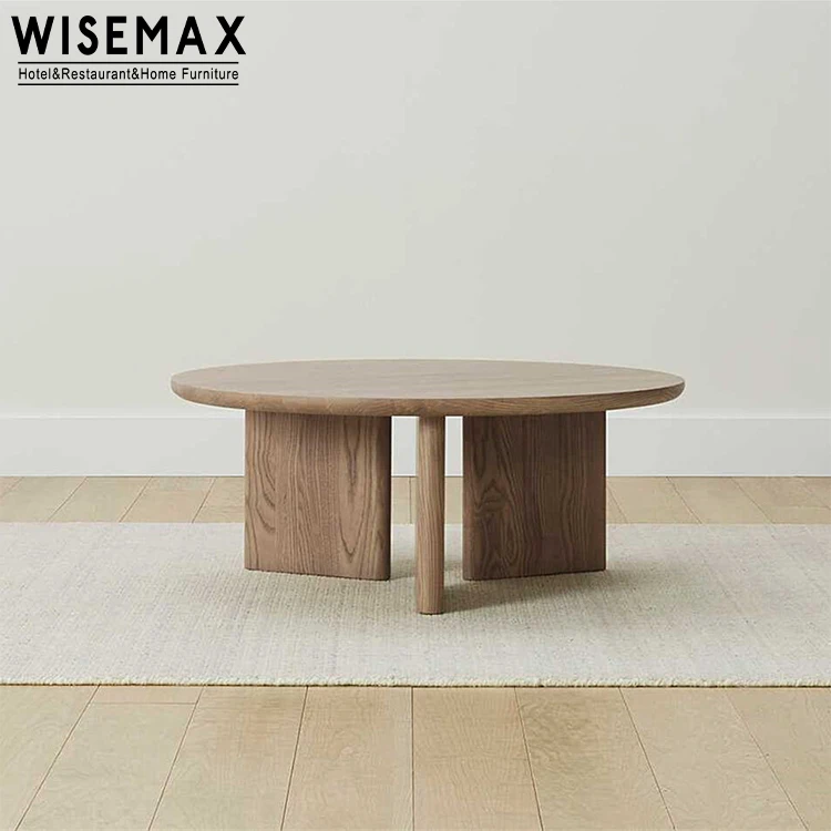 Мебель WISEMAX в скандинавском стиле мебель для гостиной круглый диван боковой столик журнальный с рамой из натурального массива дерева