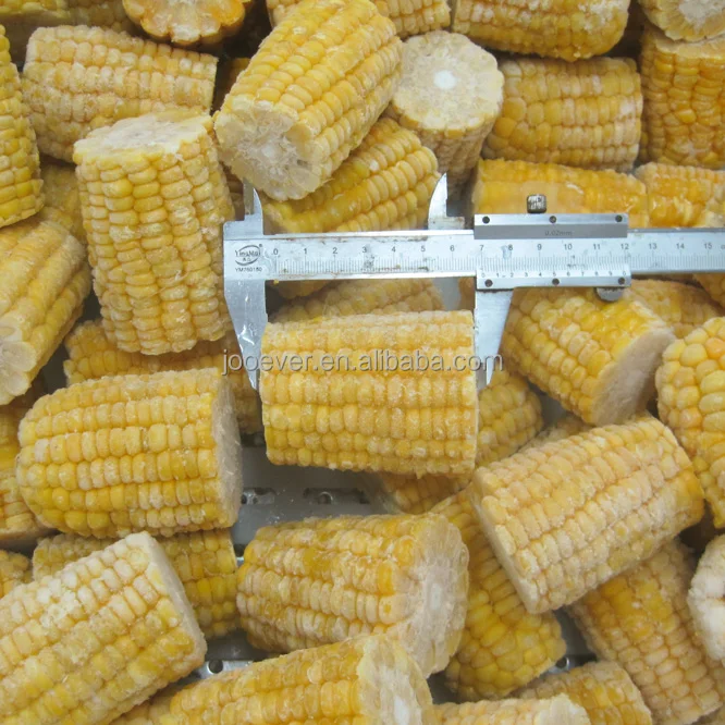 BRC HACCP Сертифицированный IQF замороженный сладкий кукурузный коббетт Бланшированный