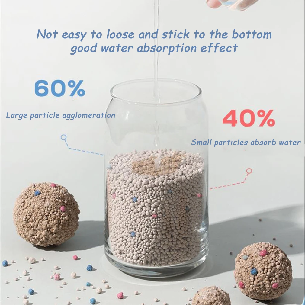 Ball Shaped Premium Organic Clay Cat Litter Dust Wholesale Bulk 8kg 20kg Gray Bentonite Clay Feature Silica Gel for Cats 15 Tons