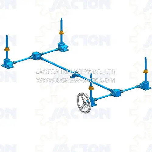 3D CAD Models of Screw Jacks Lifting Systems STP or STEP File Format Design Lifting Jack Platform