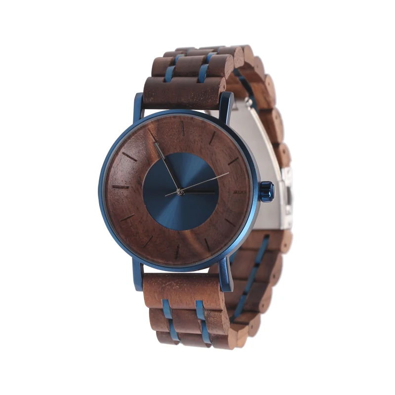 SOPEWOD Custom Logo Brand Luxury Metal Band Wooden Watches for men