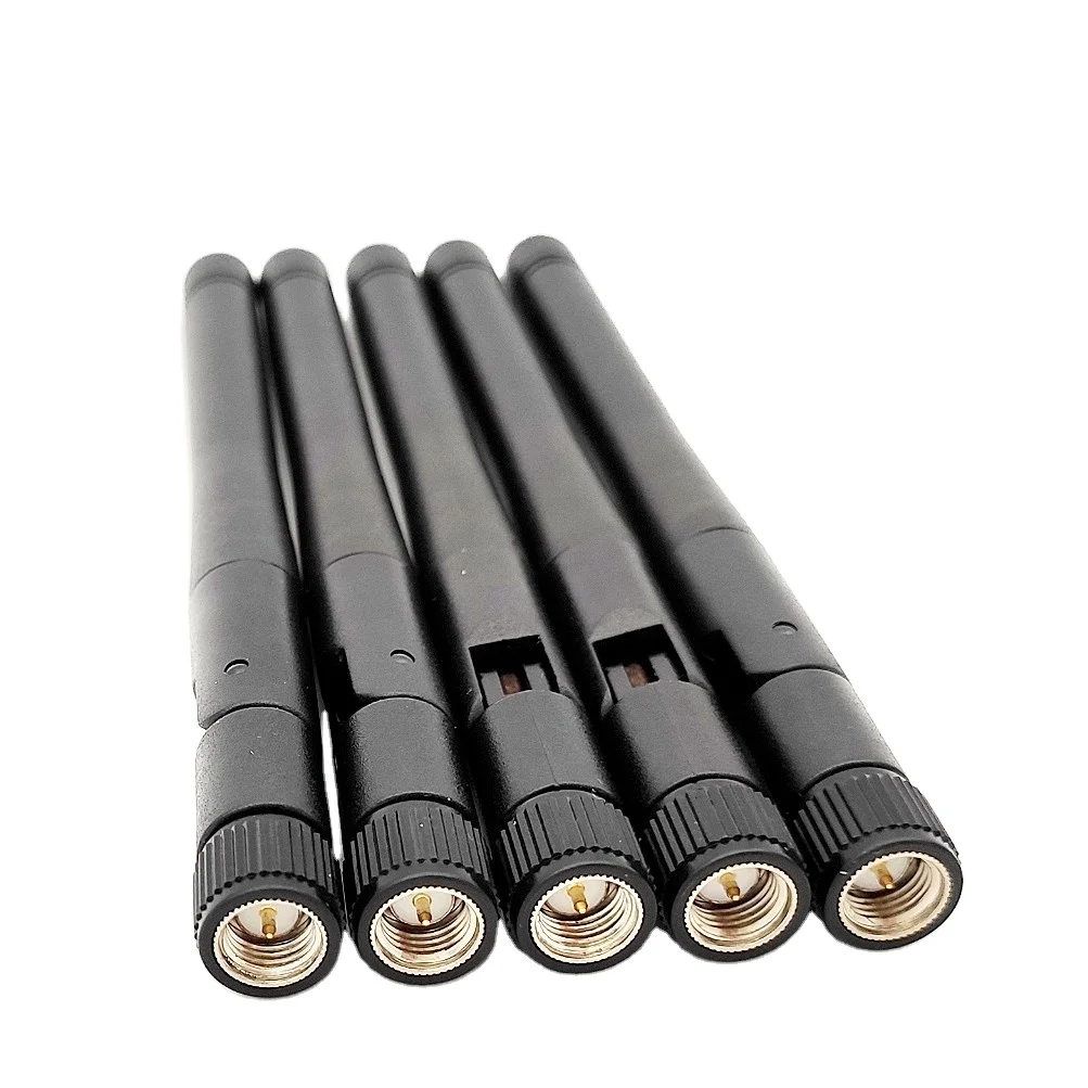 Dipole Antenna Whip 2dBi 824-960/1710-2170MHz SMA Connector Black GSM 3G Antenna