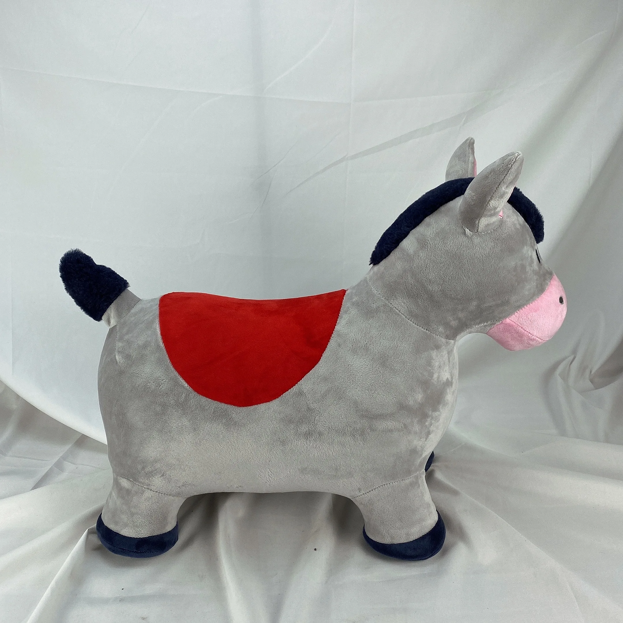 Kids inflatable bouncing donkey animal jumping toys for children