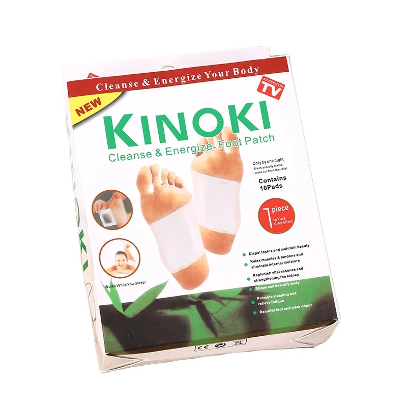 10 Pcs Per Box Cleansing Feet Foot Pads Ginger Salt Foot Patch Kinoki Cleansing Detox Foot Pads