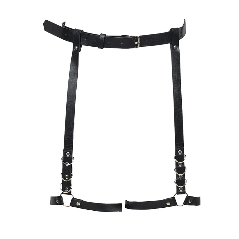 Euro-American PU Customization Waist Chain Fashion Trend Personality Rivet Leg Loop Belt