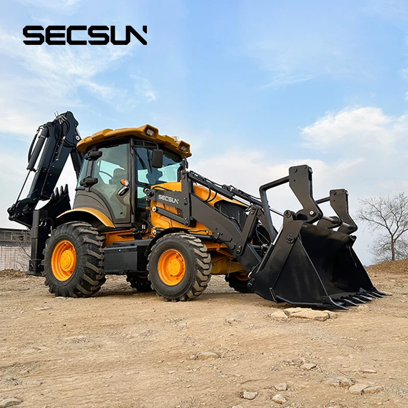 hydraulic mini loader backhoe  2.5 ton 3 ton backhoe loader with Joystick