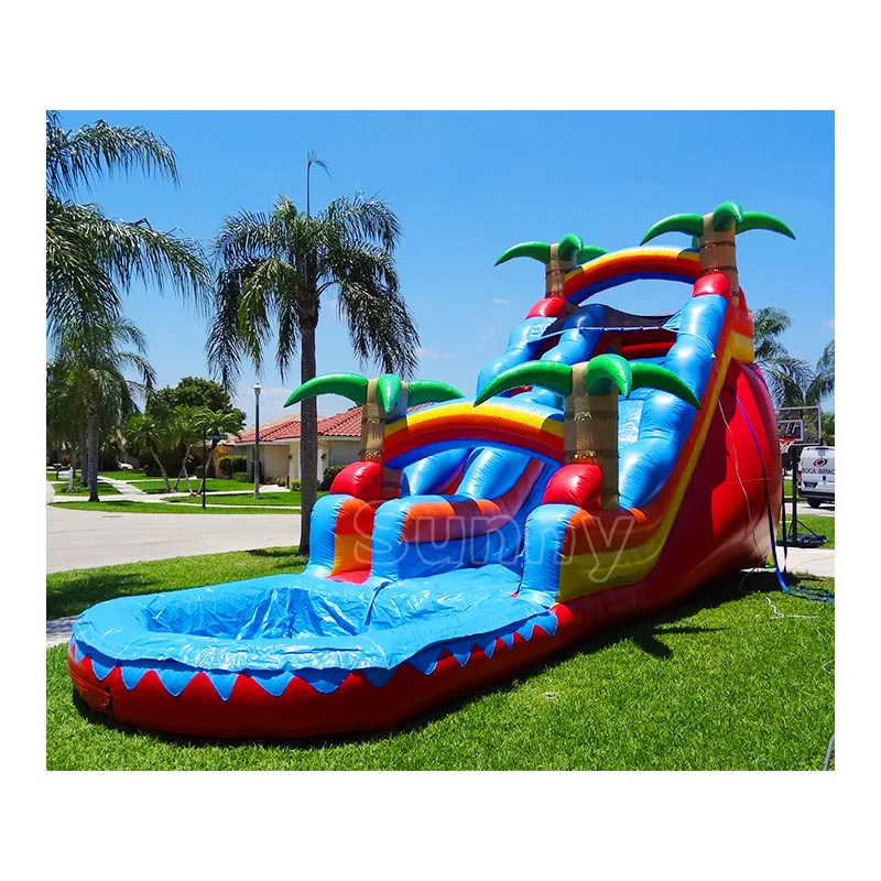 Commercial Kids Slip Pool Jumping Castle Toboggan Gonflable Bouncer Combos Bounce House Inflatable Water Slide 1 Piece Sunny