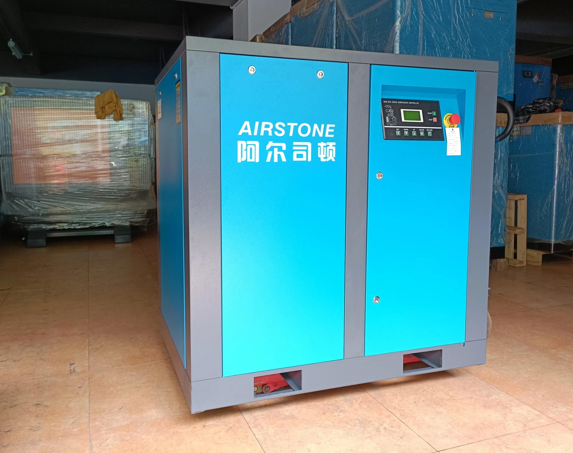 Industrial 22kw 30hp Silent Fixed Speed Customized Stationary Rotary Screw Air Compressor For Industry
