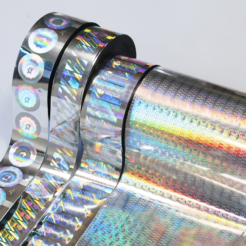 Made In China Gold Embossed Hologram Film Custom Holographic Hot Stamping Foil