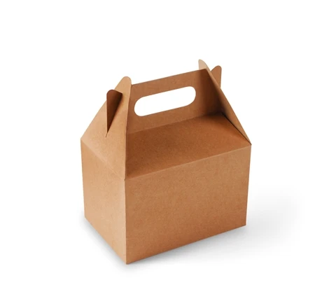 KYW Customized Disposable Kraft Food Packaging Take Away Small Paper Box