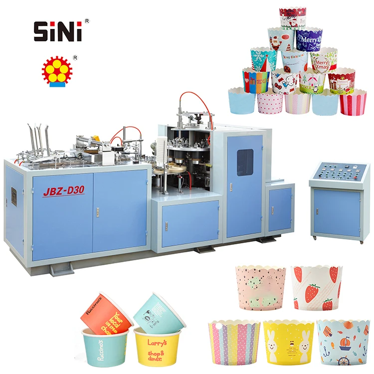 
SINI JBZ-D30 automatic 25-50oz disposable paper soup bowl forming making machine 