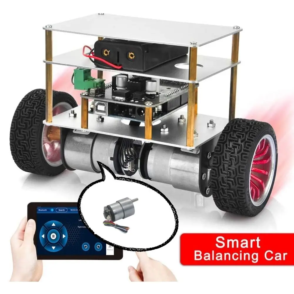 
High Torque Low Speed 6V 12V Dc Electric Wheel Motor Gear Box With Encoder 