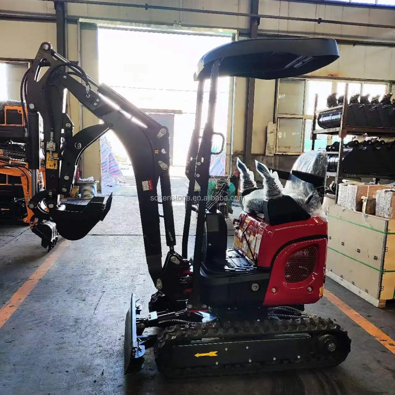 XN12-9 new cylinder 1 ton Rhinoceros pilot joystick on side Mini Crawler Track Excavator used