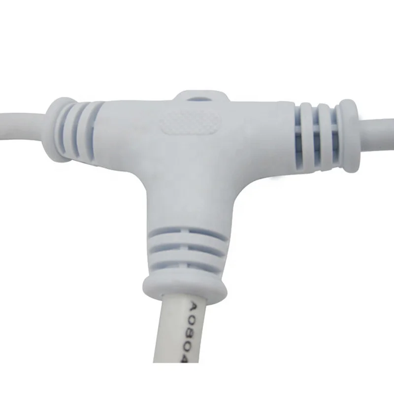 Стены и потолок освещения ПВХ литой ip65 Водонепроницаемый 2 pin Электрический T Тип Мужской Женский Разъем