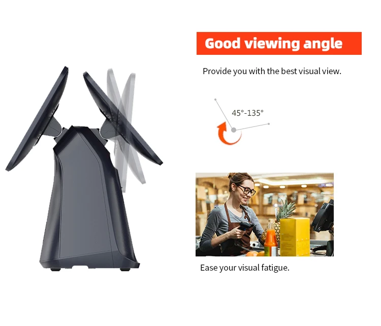 CY-85  touch screen pos system J1800/2G/32G/Wifi/LED8N customer display cashier machine terminal  pos systems