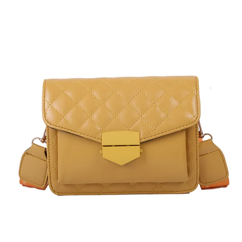 Горячая стильная женская сумка 2021 летняя модная сумка через плечо вышитая линия плечевые ремни Цветок Маленькая квадратная сумка