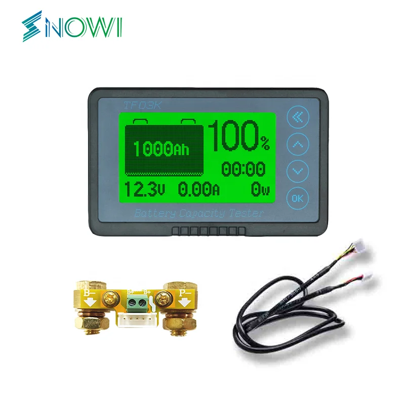 Кулометр заряда и разряда аккумулятора TF03KH 100A OEM, измеритель напряжения, измеритель мощности аккумулятора, тестер емкости батареи