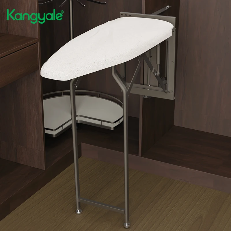 Wardrobe Hardware Folding Ironing Board Metal Sliding Laundry Room Ironing Board Vertical Ironing Board
