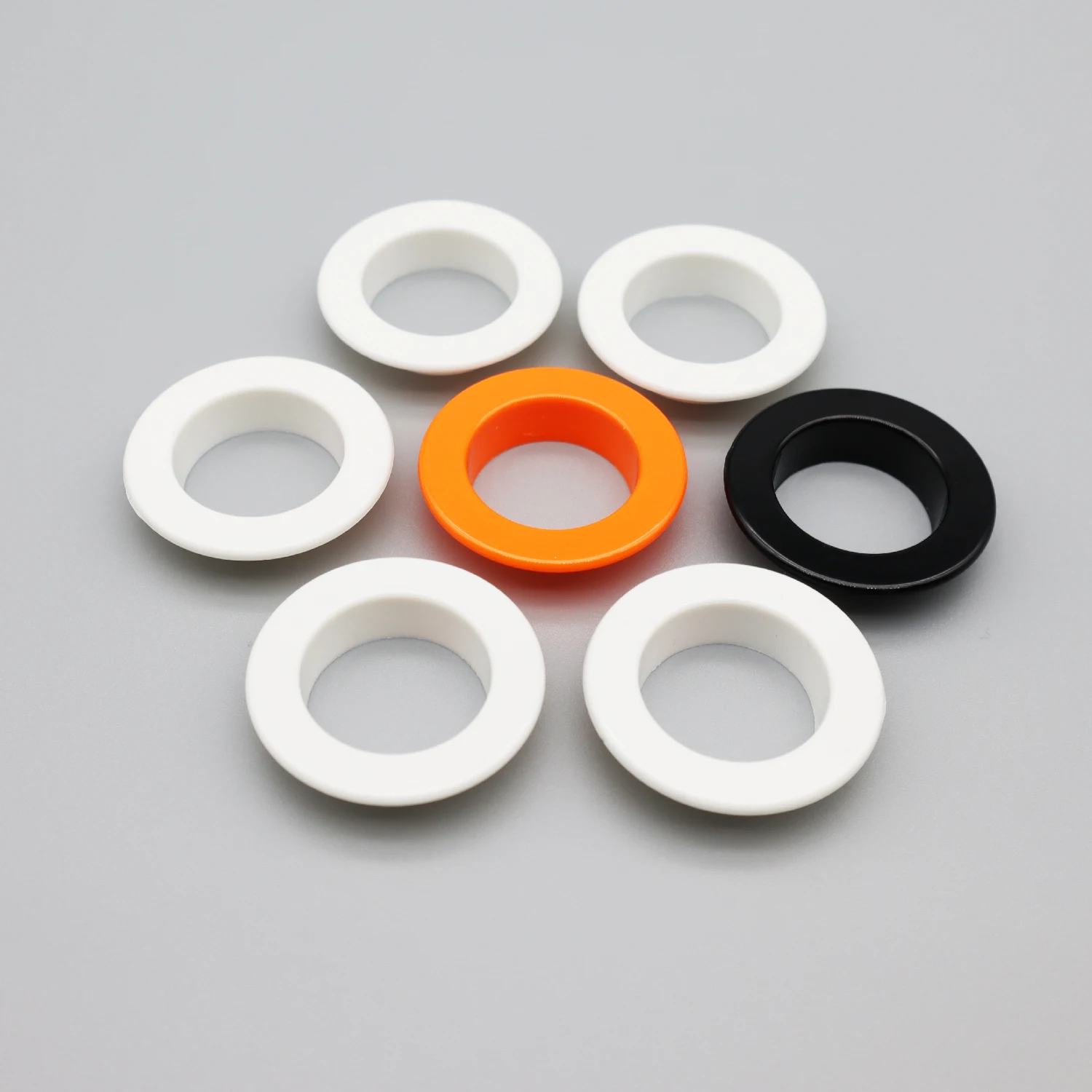 Custom Size 18mm Plastic Shoe Box Hole Buckle Round Eyelets