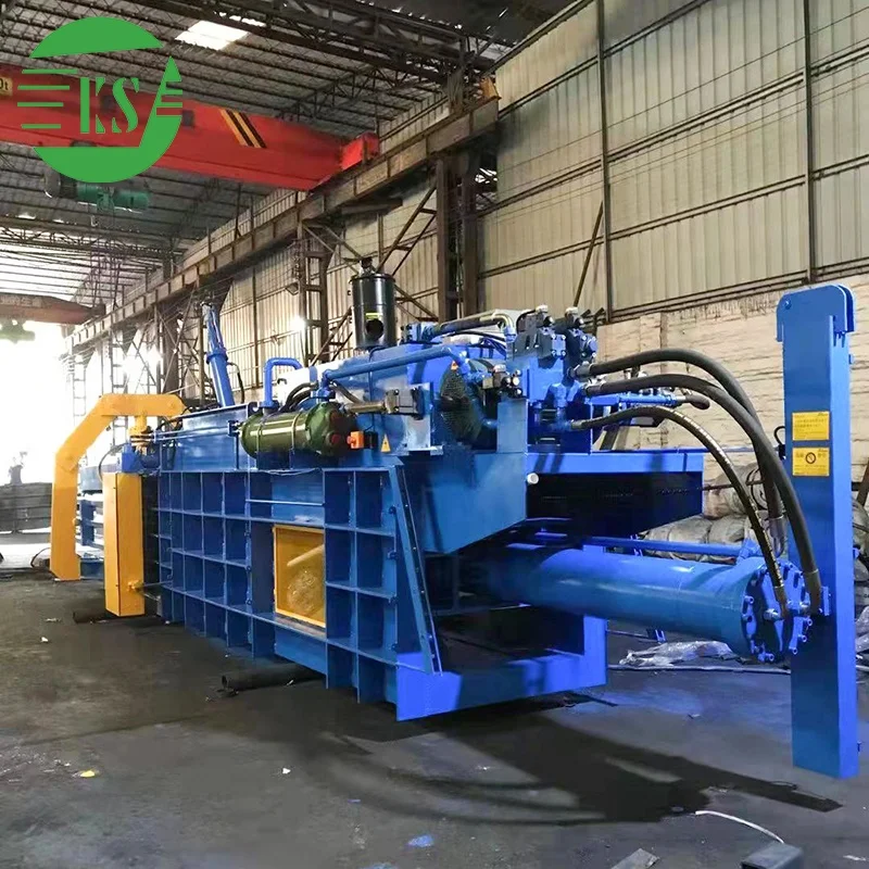 Keshang CE certificated hydraulic automatic horizontal plastic bottles baling press machine