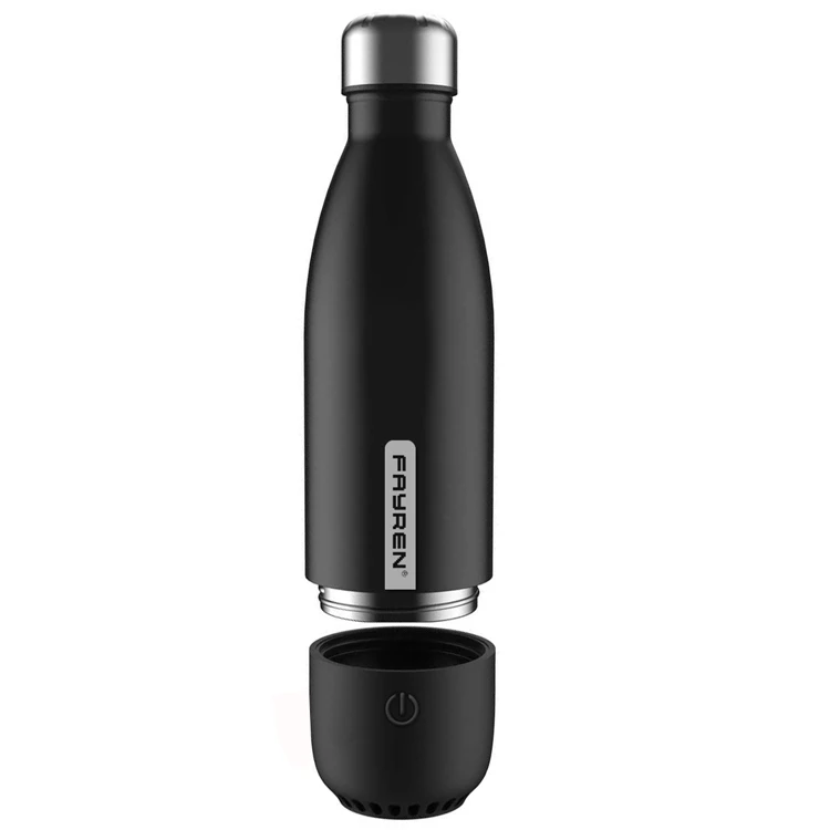 Portable Cola Shape Smart Thermos Double Wall Insulated Stainless Steel Music Travel Sport Water Bottle  with Wireless Speaker