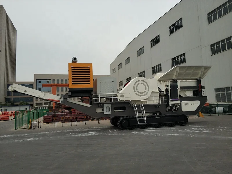 China Manufactured Granite Mobile Jaw Crusher Machine / Jaw Mobile Crusher / Mobile Crusher 150ton Per Hour