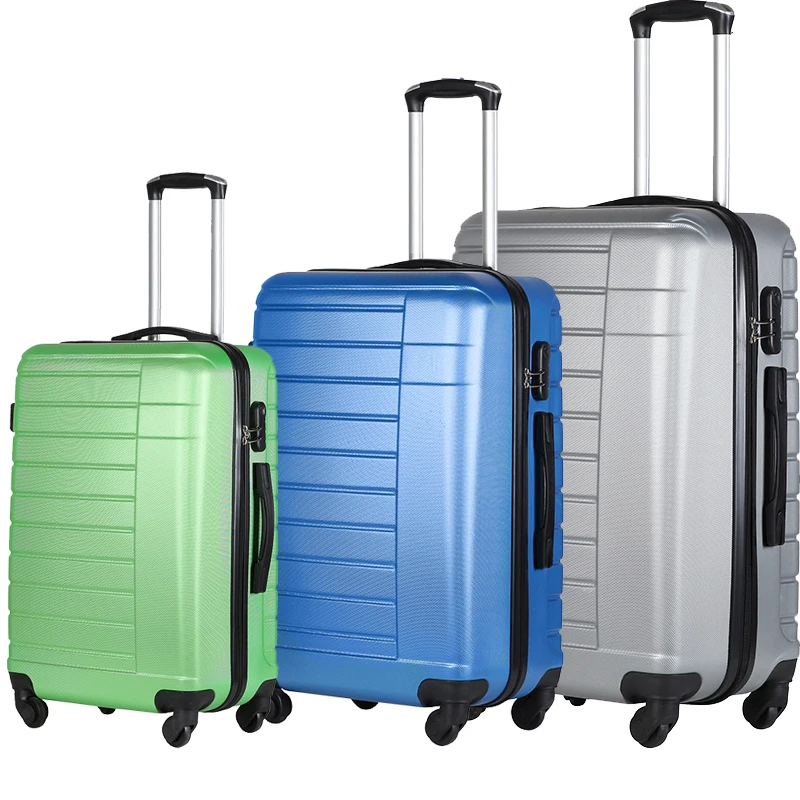 factory OEM travel suitcase luggage set for men ABS lightweight cheap luggage suitcase set organizer trolley suitcase