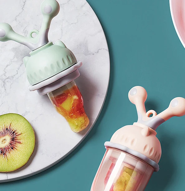 Food Grade Silicone Baby Pacifier Baby Nipple Pacifier Toddler Children Fresh Vegetables Fruit Feeding Pacifier Baby Food Feeder