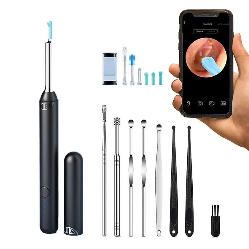 Hot Selling Product 6 LED Lights Video Otoscope Earwax With Camera Ear Wax Removal Ear Clean