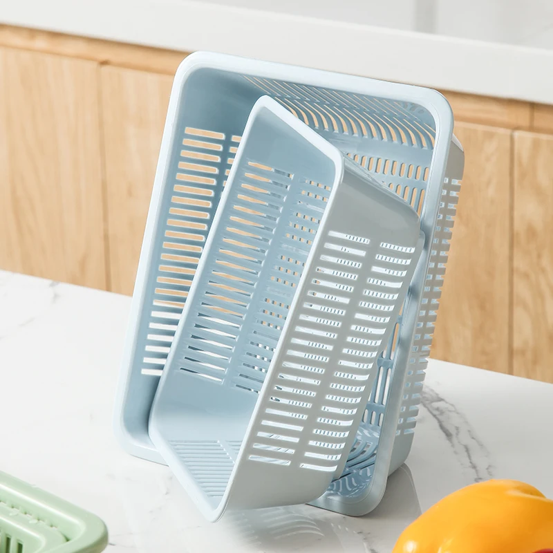 2023 New design hot sell Kitchen Organizer furniture basket Fruit And Vegetable Multi-purpose Plastic Basket