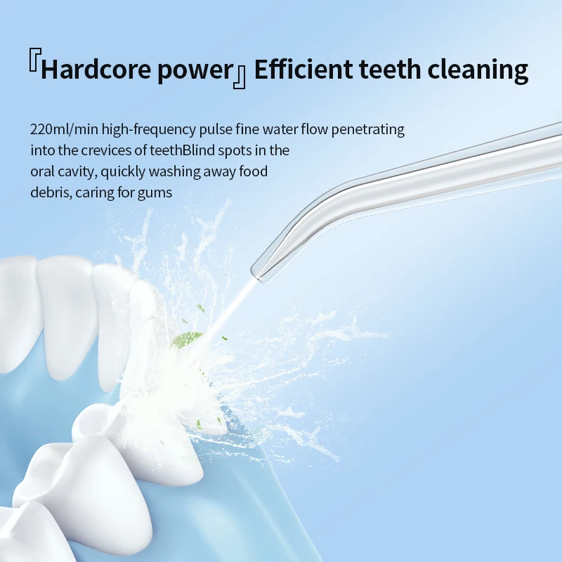 Classic Design Portable Water Flosser Oral Irrigator with IPX7 Waterproof Design