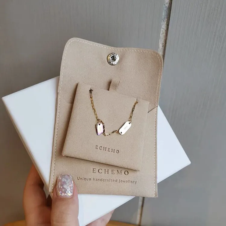 Замшевый мешочек для ювелирных изделий с логотипом под заказ, с коробкой и вкладышем, замшевые мешочки для ювелирных изделий из микрофибры