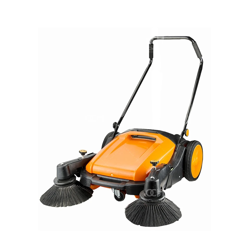 MS92  compact mechanical sweeper garage dust collecting machine industrial cleaning equipment