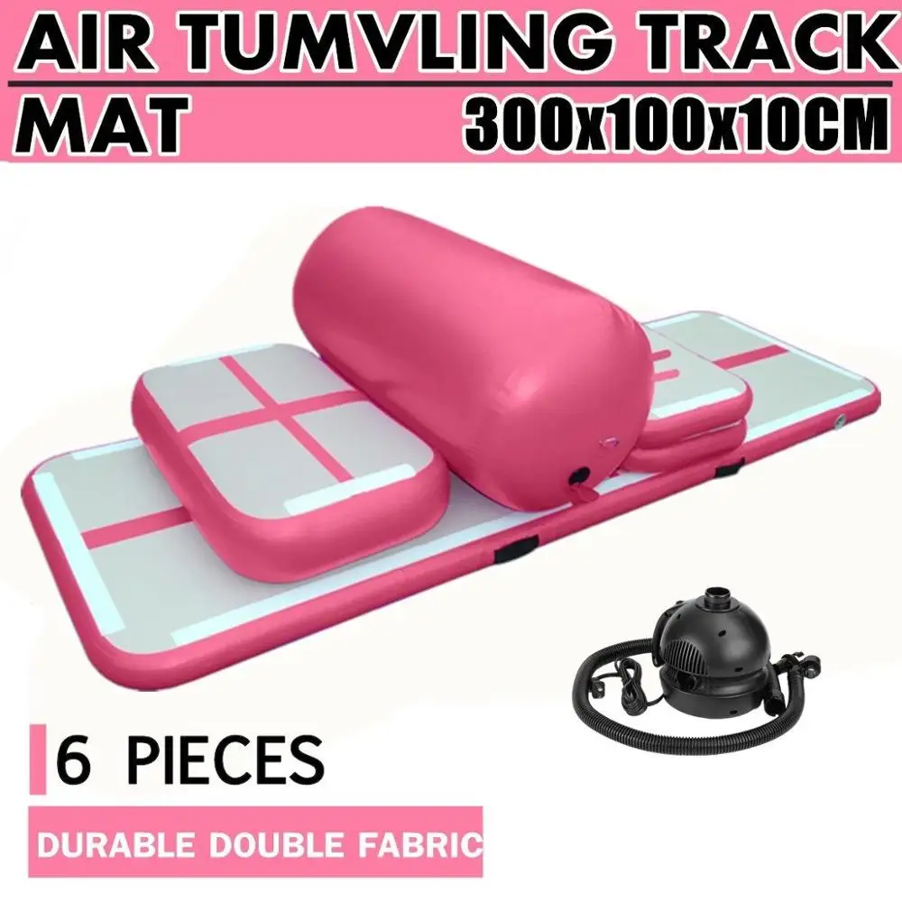 Wholesale 5 pc gymnastics air tracks mat inflatable air tumble track training set
