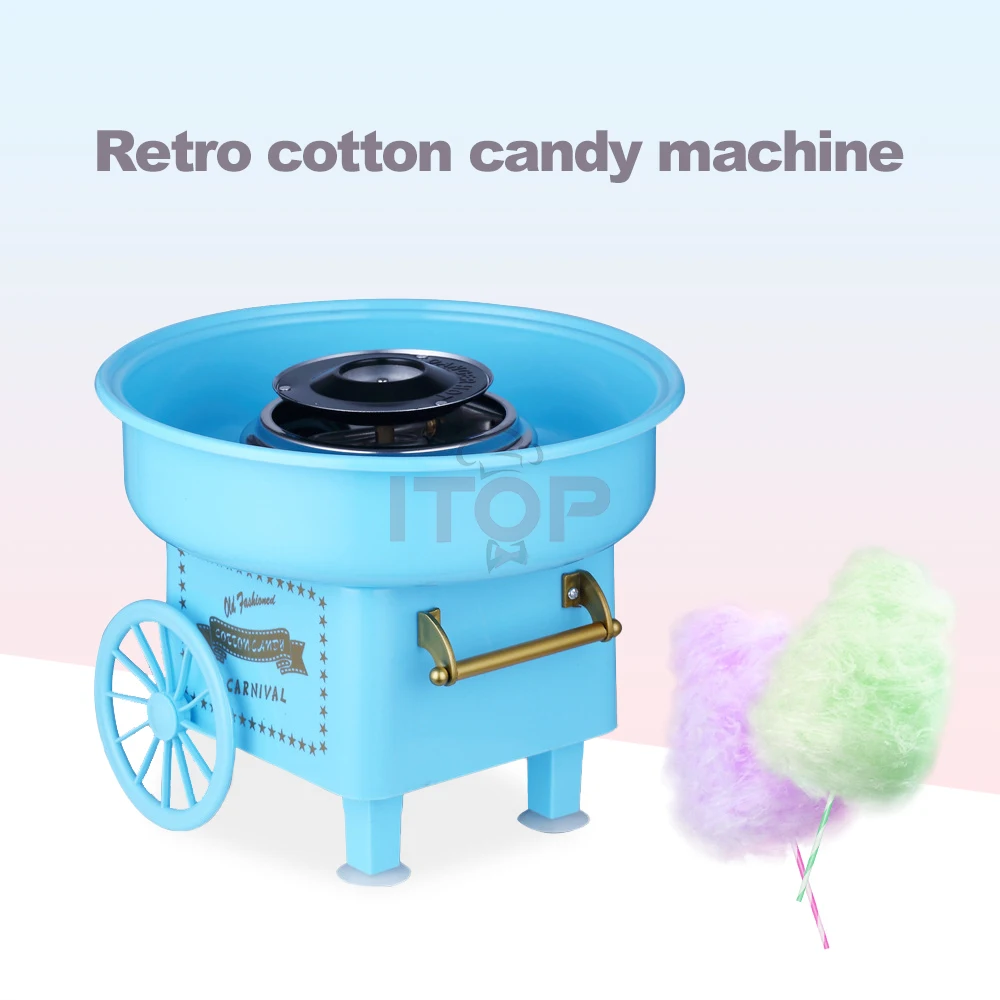 Snack Machine Popcorn Marshmallow Machine high quality mini plastic home cotton candy maker machine